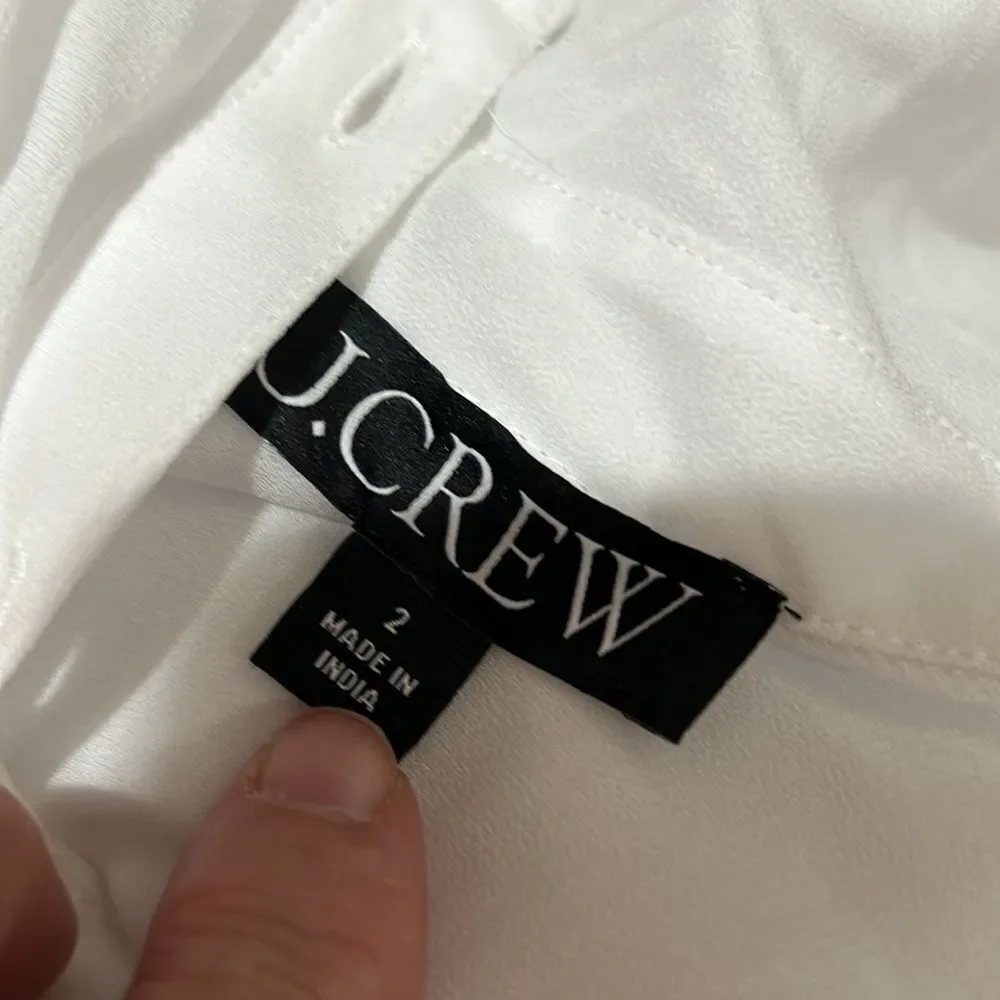 J. Crew White Midi Shirt Dress - Picture 9 of 11